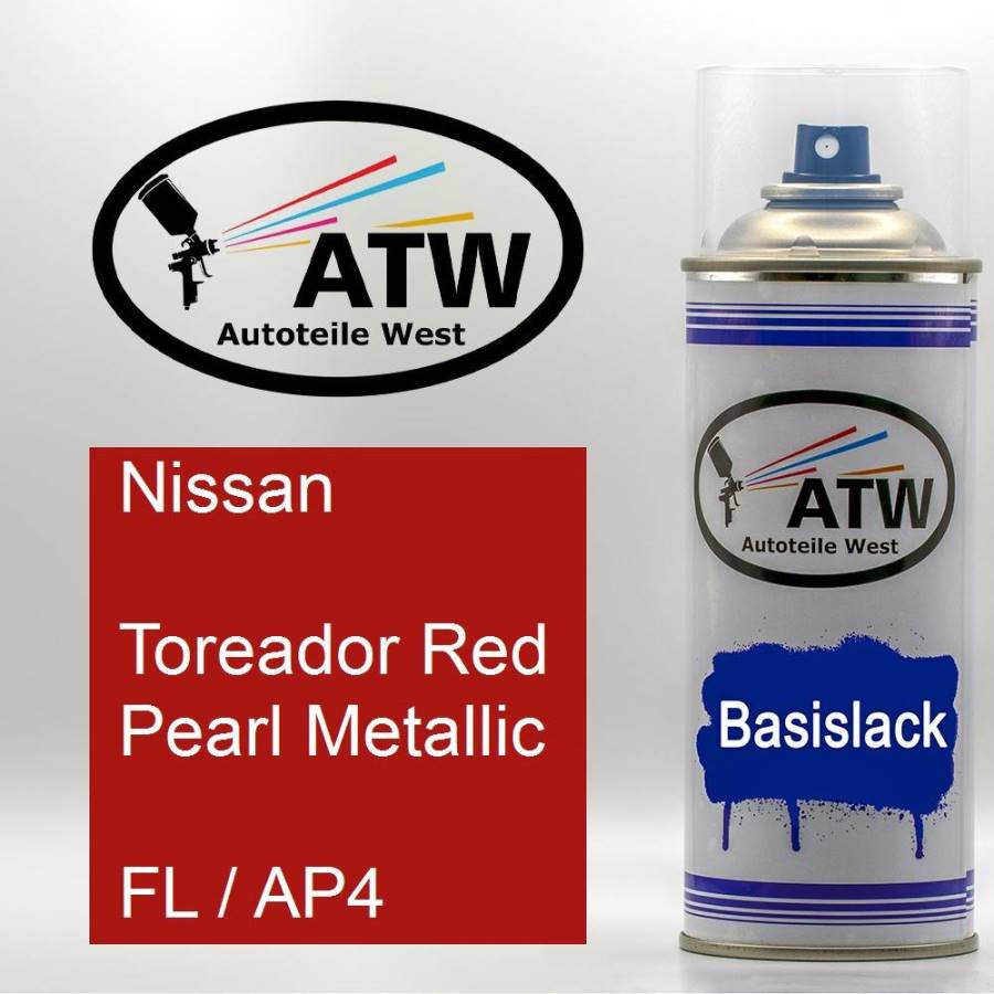 Nissan, Toreador Red Pearl Metallic, FL / AP4: 400ml Sprühdose, von ATW Autoteile West.